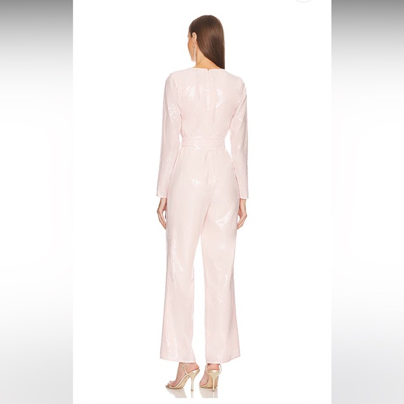 LOVERS AND FRIENDS Leighton jumpsuit in Champagne Pink - Picture 3 of 7